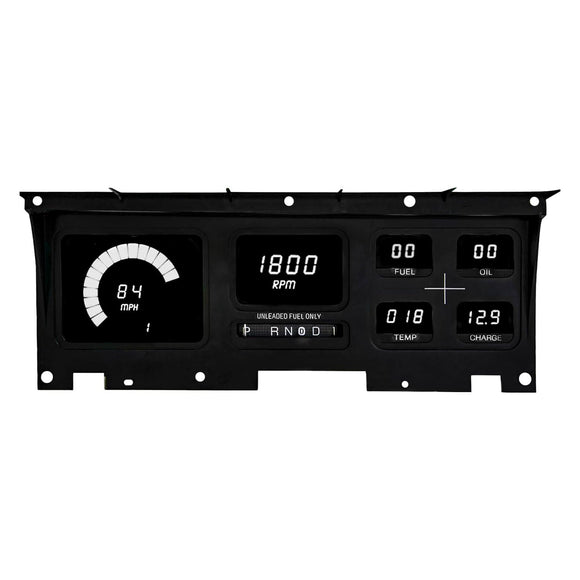 Panel de instrumentos LED para camioneta Ford 1980-1986, LED blancos en KPH y CELSIUS