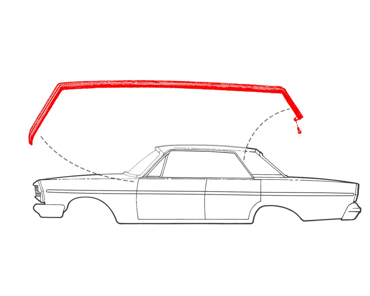 Toldo Capota Blanco Para Convertible Ford Mustang 1964-1966