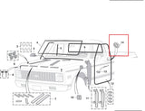 Componentes-Partes,Hule del Tubo-Manijas Interiores de Puertas,Tapon Gasolina Chevy C10 1969