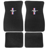 Set de Tapetes Ford Mustang 1965-1973 Negro Tri-Bar Logo Black