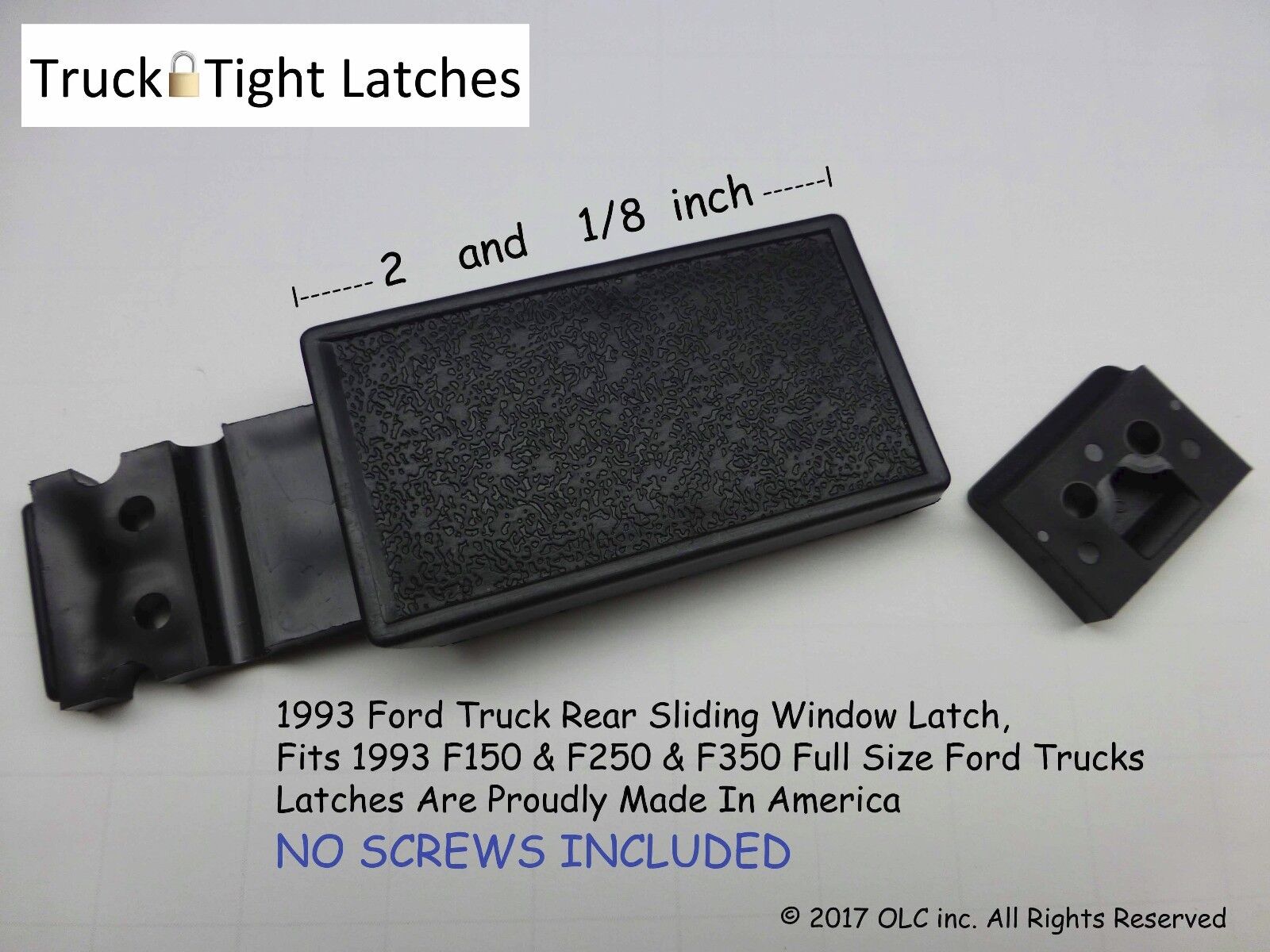 1993-1996 Ford Truck F SERIES Pestillo de ventana corrediza trasera - Equipo original SouthCo Latch