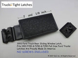 1993-1996 Ford Truck F SERIES Pestillo de ventana corrediza trasera - Equipo original SouthCo Latch