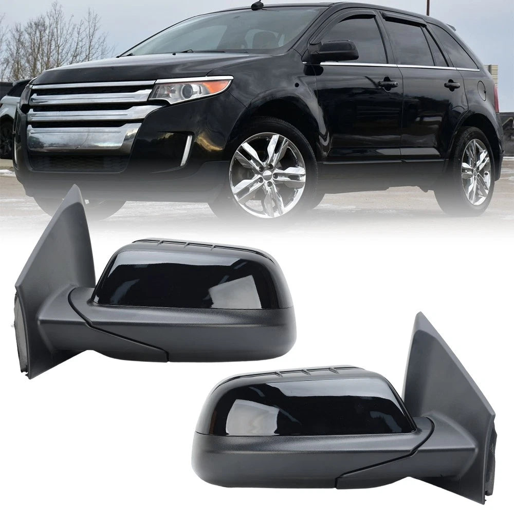 2 unidades para Ford Edge 2011-2014 Espejo retrovisor eléctrico con calefacción y sensor de luz de charco (lado izquierdo y derecho)