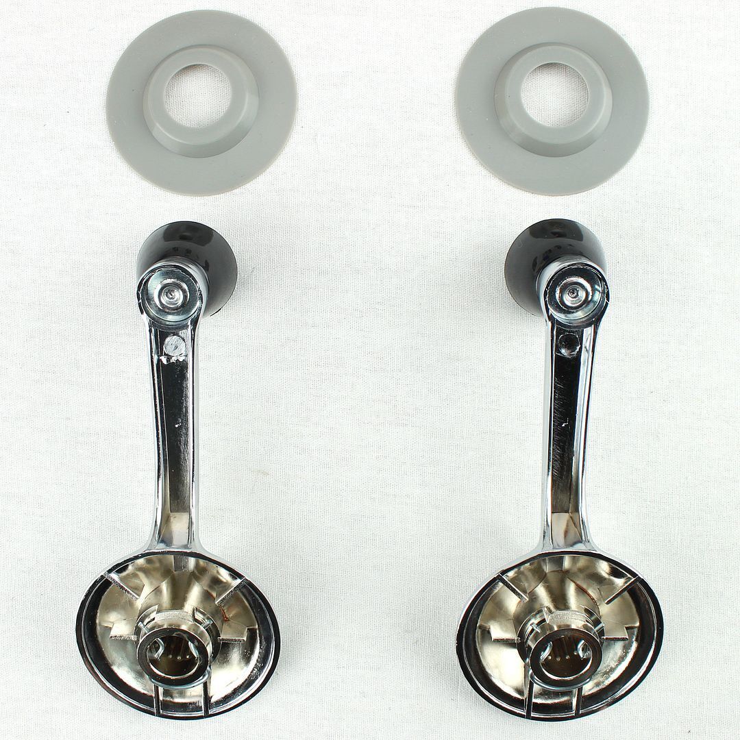 Par de Manijas interiores para Vidrios de Ventanas 55 56 57 58 59 60 Chevy 150 210 Bel Air Impala