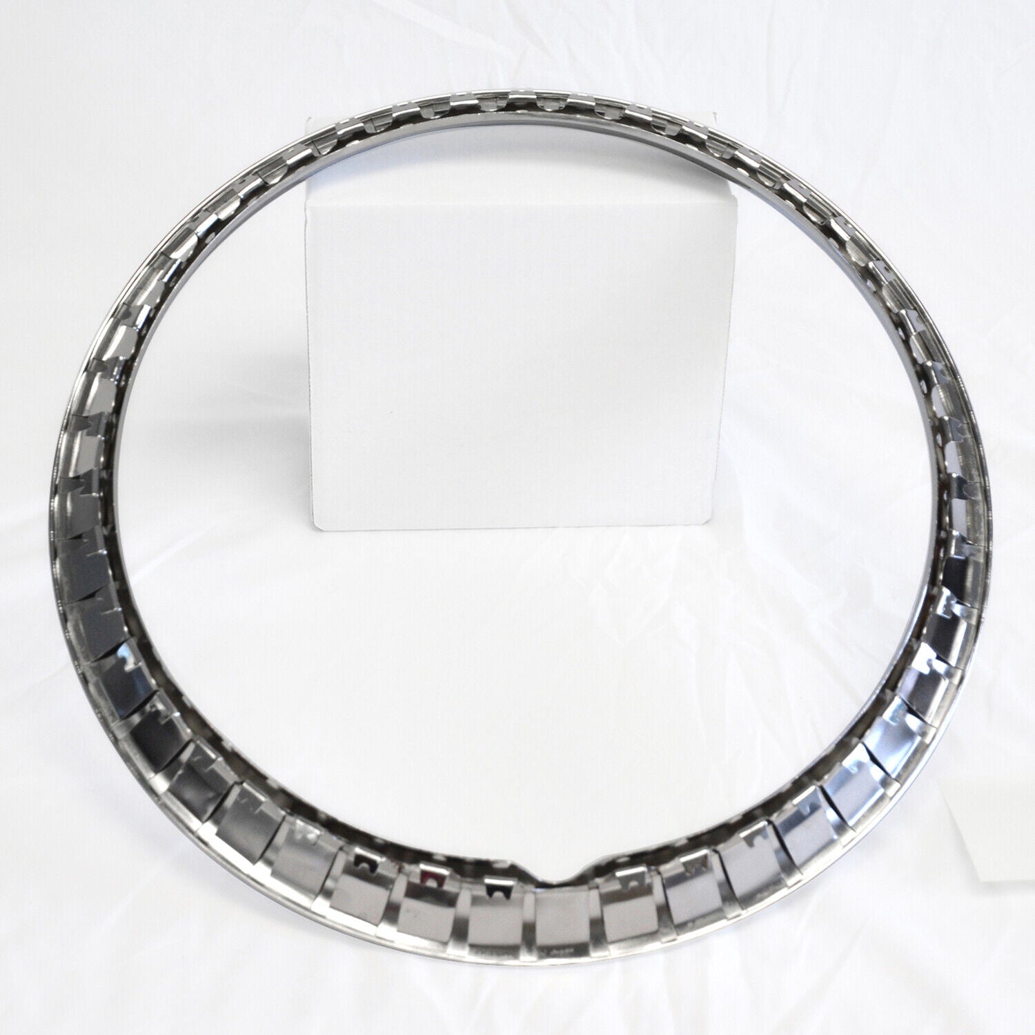 4 Aros Anillos de Rueda de Acero Cromado de 15" Bandas de Borde de llanta
