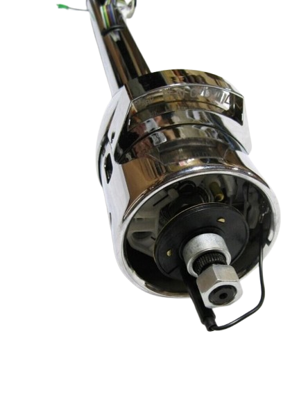 1969-1972 Ford F 150 Pickup Columna de dirección Inclinable Cromada sin llave y Palanca de Cambios Integrada Incluye Herrajes y Volante