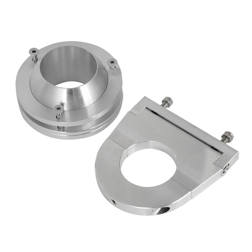 1969-1972 Ford F 150 Pickup Columna de dirección Inclinable Cromada sin llave y Palanca de Cambios Integrada Incluye Herrajes y Volante