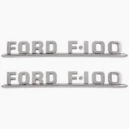 Emblemas Laterales de Cofre FORD Pick Up 1953-1954
