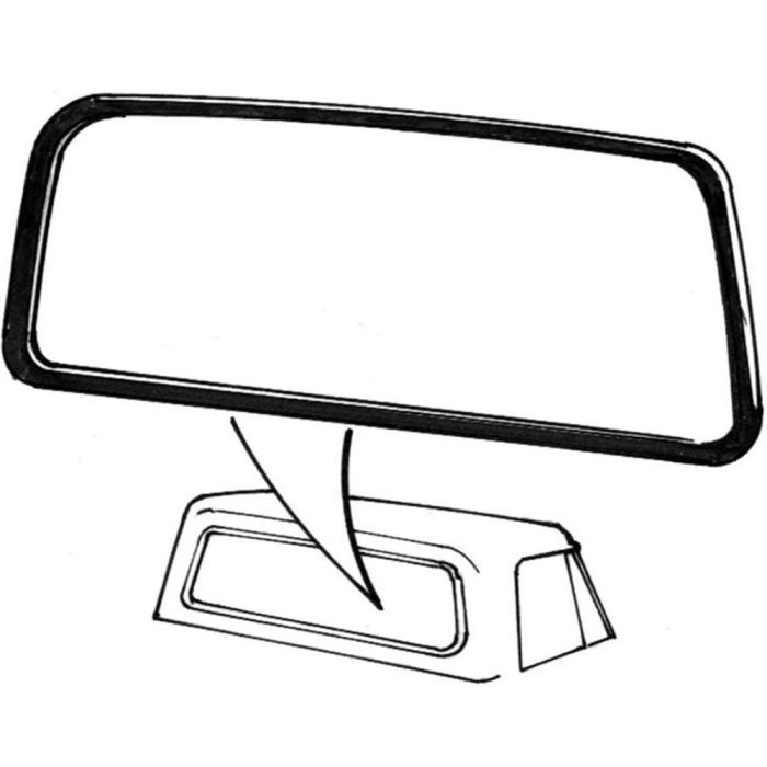 Empaques de Vidrio Trasero-Medallon Chico y Empaques de Ventilas Chevrolet c10 1964