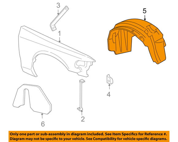 Par de Tolvas-Loderas de Salpicaderas Ford Marquis,Crown Victoria 2003-2011, delanteras LADO IZQUIERDO,LADO DERECHO original FORD