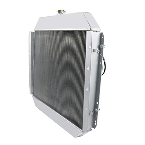 Kit de radiador de aluminio de 3 filas y relé de termostato para Ford F100 F150 F250 F350 Pickup 1966-1979 Bronco