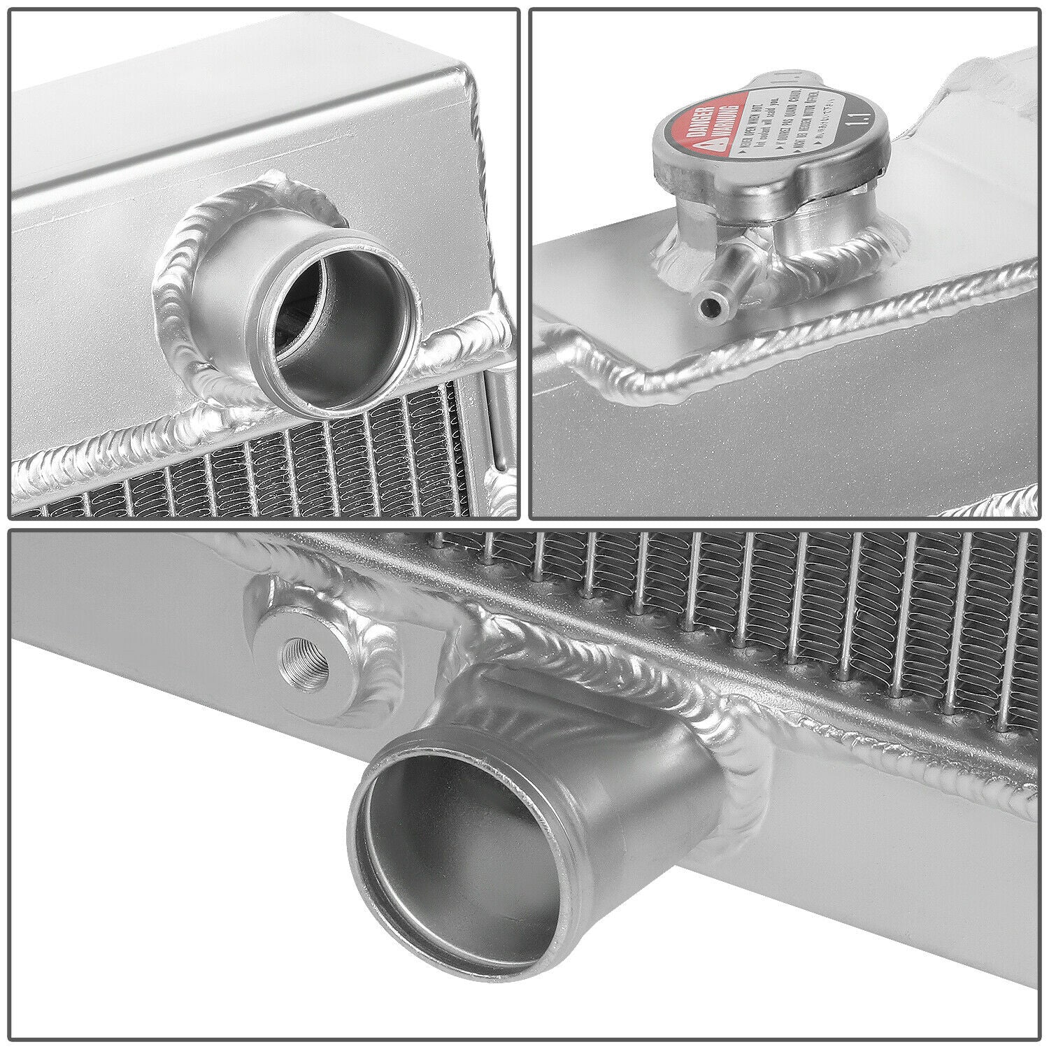 Radiador Aluminio 64-66 Ford Mustang/v8 3 Hileras