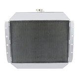 Kit de radiador de aluminio de 3 filas y relé de termostato para Ford F100 F150 F250 F350 Pickup 1966-1979 Bronco
