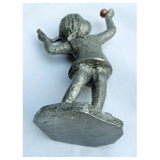 Antigua De Estaño Hudson Pewter Walli Ortman Tenista Mujer