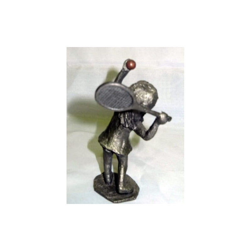 Antigua De Estaño Hudson Pewter Walli Ortman Tenista Mujer