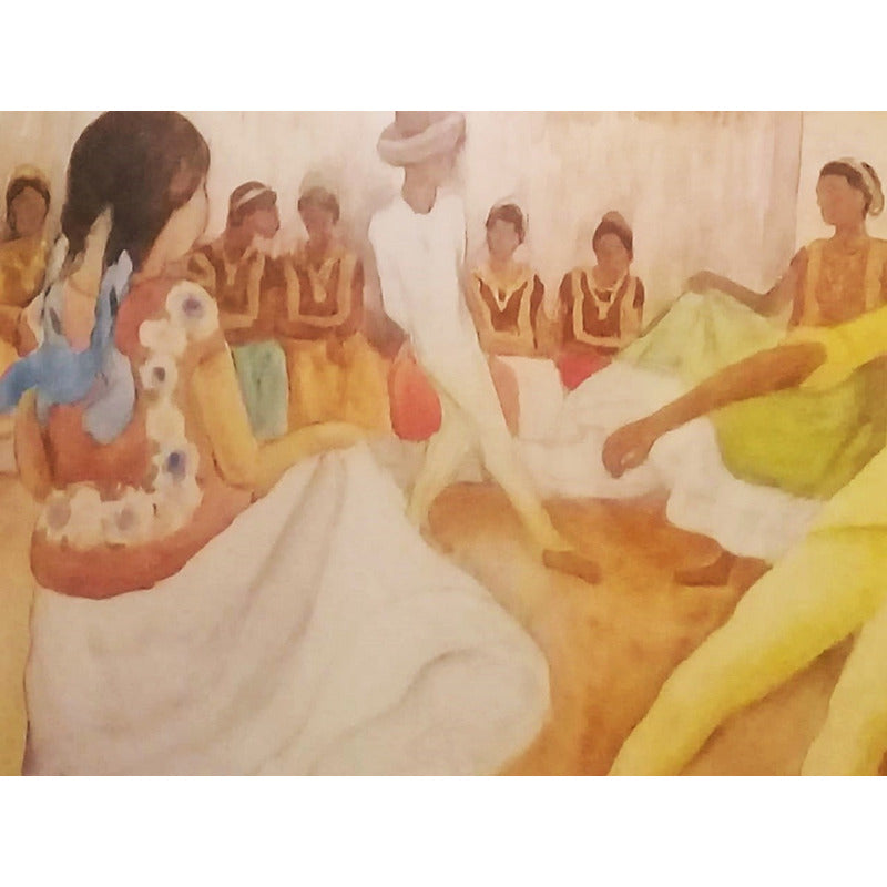 Diego Rivera Baile En Tehuantepec Impresion De 100cm X 86cm
