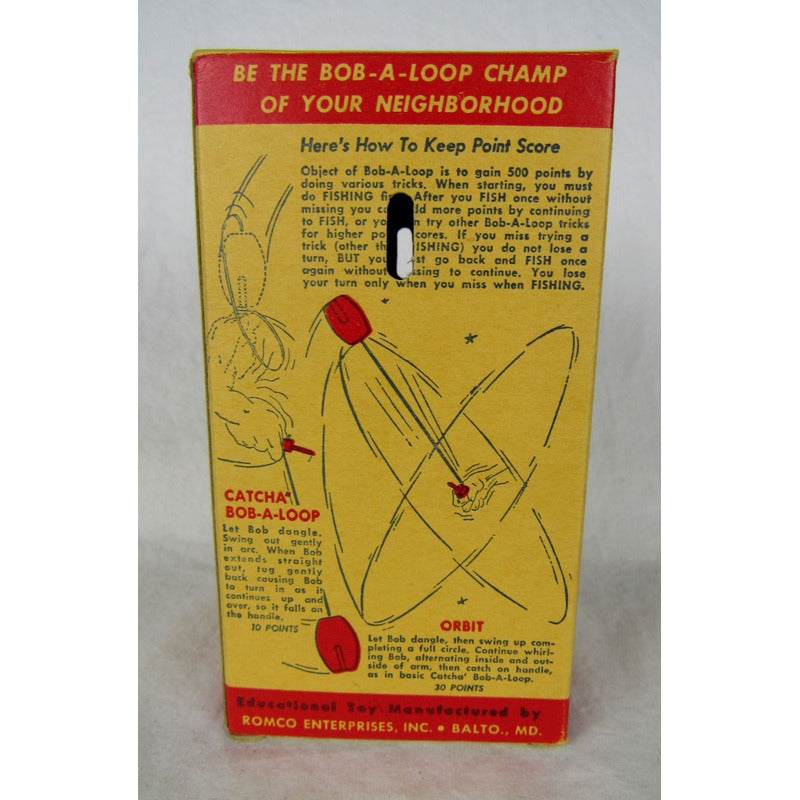 1958 Romco Bob-a Loopjr. Balero Con Caja Original, De Madera