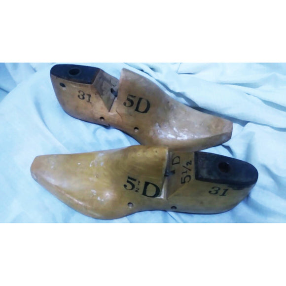 Moldes Para Zapatero Antiguos De Madera Talla 5 Y 51/2 D