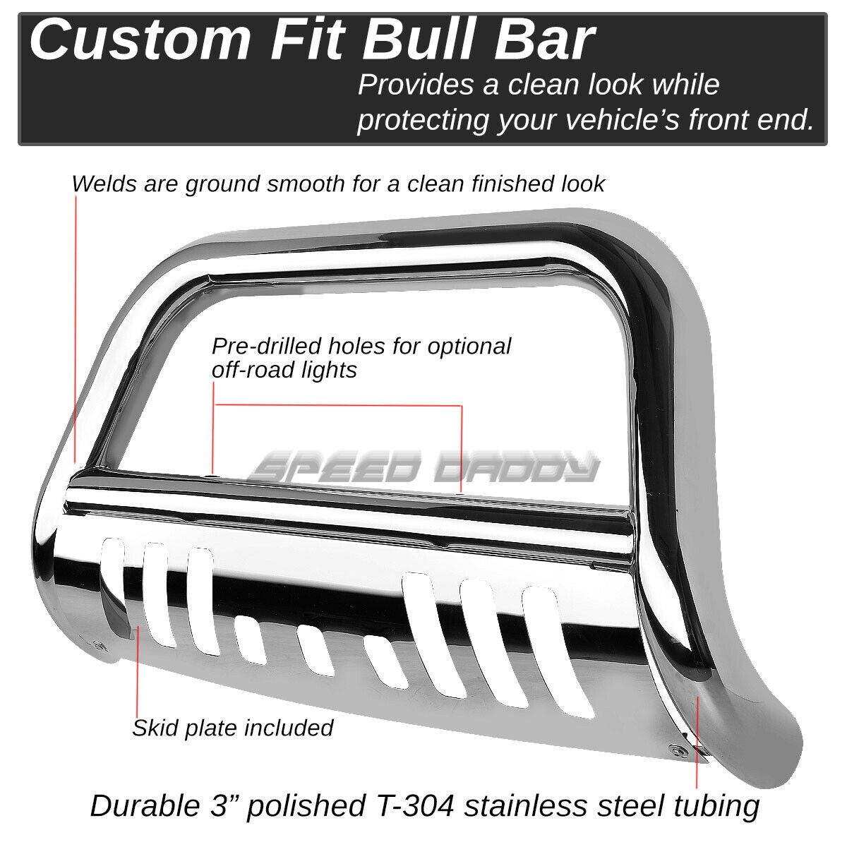 Burrera Tumbaburros 2015-2017 Chevy/colorado/gmc/canyon Cromo
