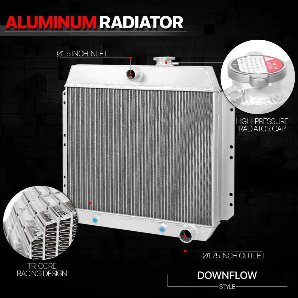 Radiador Aluminio Chevy Fleetline/bel Air 1949-1954 3 Hileras