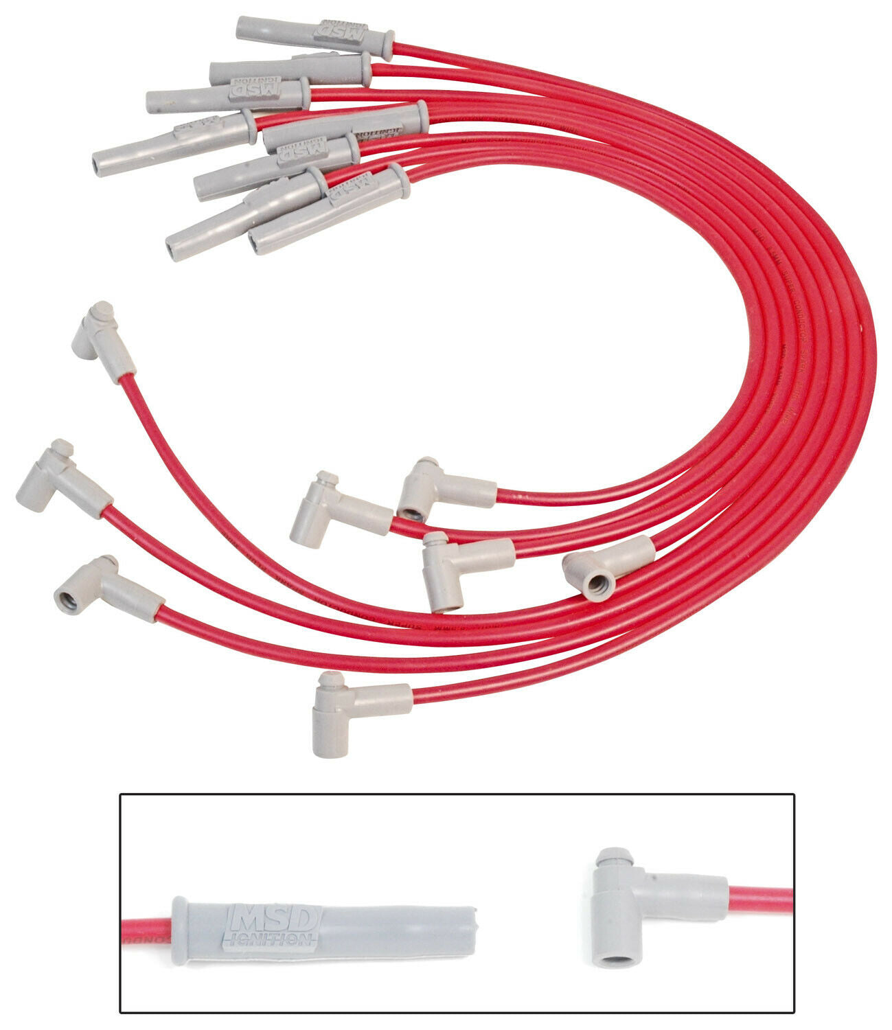 Msd 35399 Set Cables De Bujias Con Hei Cap, Ford 289-302,