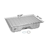 1964-1968 MUSTANG COUGAR KIT ACERO INOXIDABLE COMPLETO TANQUE DE GASOLINA 16 GAL