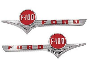 Emblemas Cofre Laterales Ford Pick Up 1956 Inc. Clips