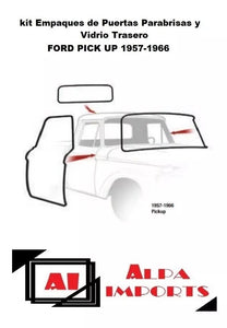 Empaques Ford Pickup,1957-1966 Parabrisas, puertas, v-trasero