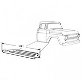 Estribos 1957-1958-1959-1960 Ford F100 Pickup Truck