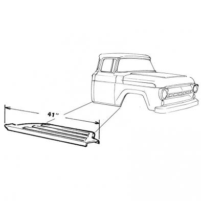 KIT COMPLETO 1957-1958-1959-1960 FORD F100 PICKUP TRUCK-PISOS DELANTEROS,SOPORTES,ESCALONES Y TABLERO DE ESCALON