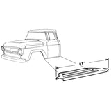 KIT COMPLETO 1957-1958-1959-1960 FORD F100 PICKUP TRUCK-PISOS DELANTEROS,SOPORTES,ESCALONES Y TABLERO DE ESCALON