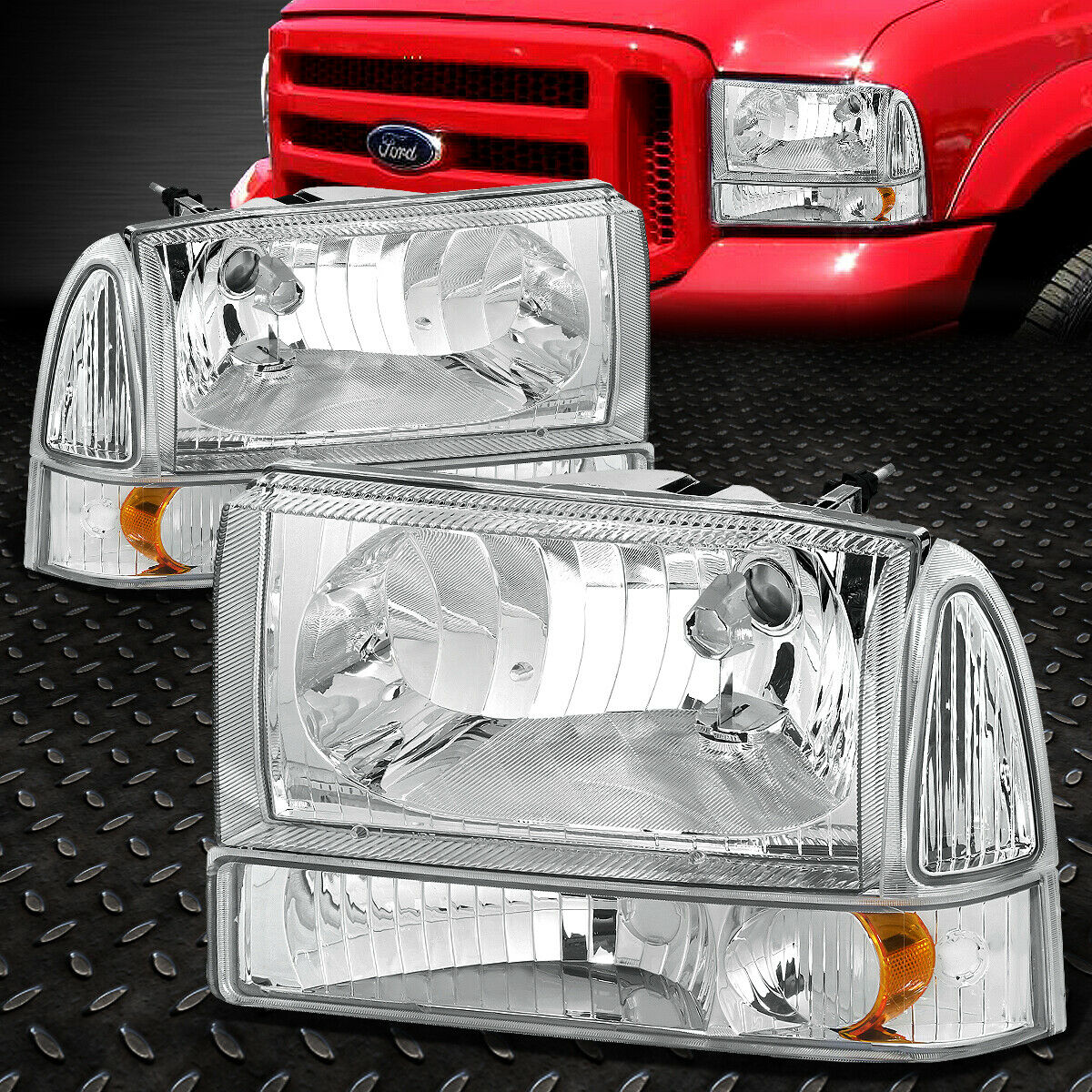 Set Faros, quartos traseros (led) Ford 1999-2004 F250/F350 Set de 6 Piezas