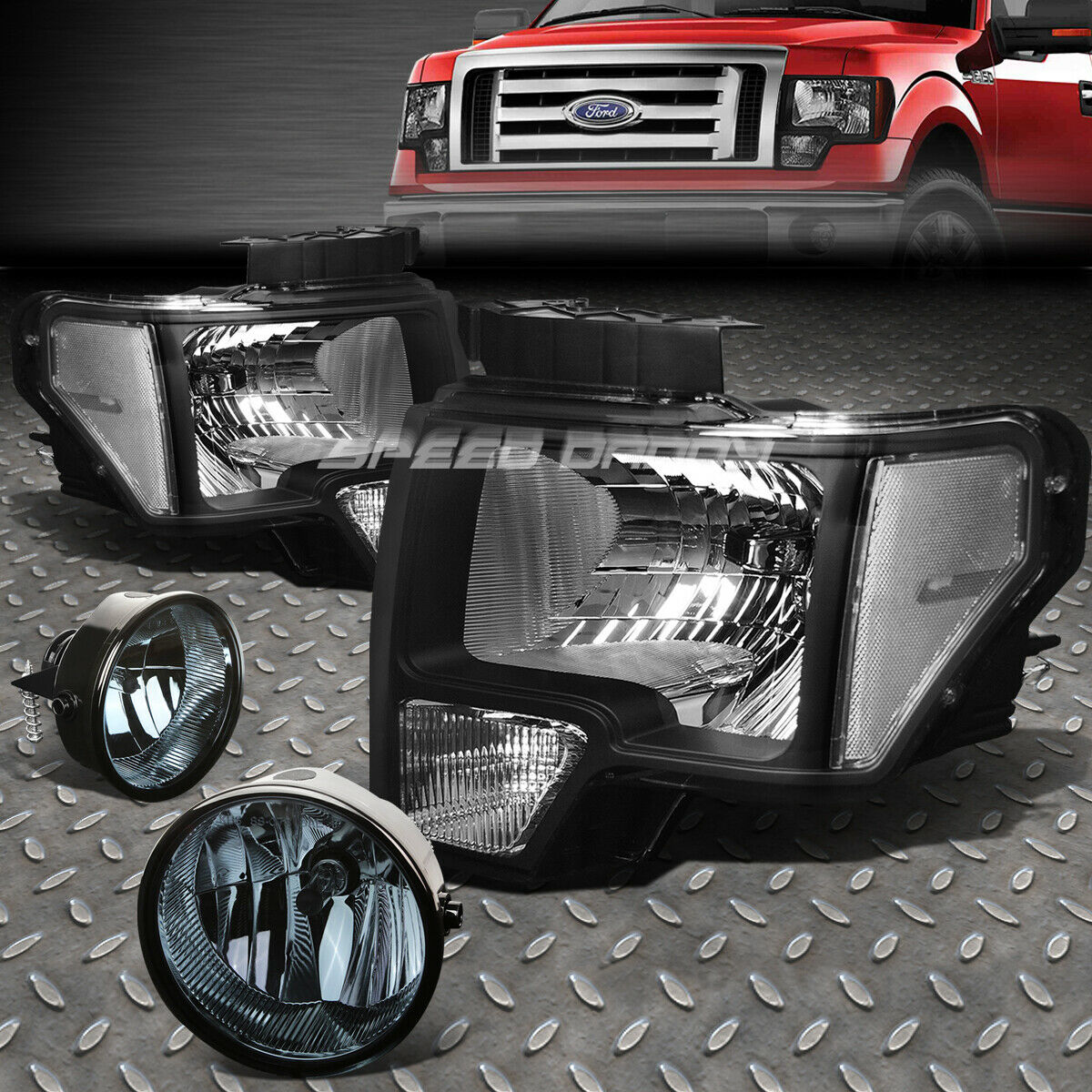 Faros(2), niebla(2) Ford F150 2011-2014