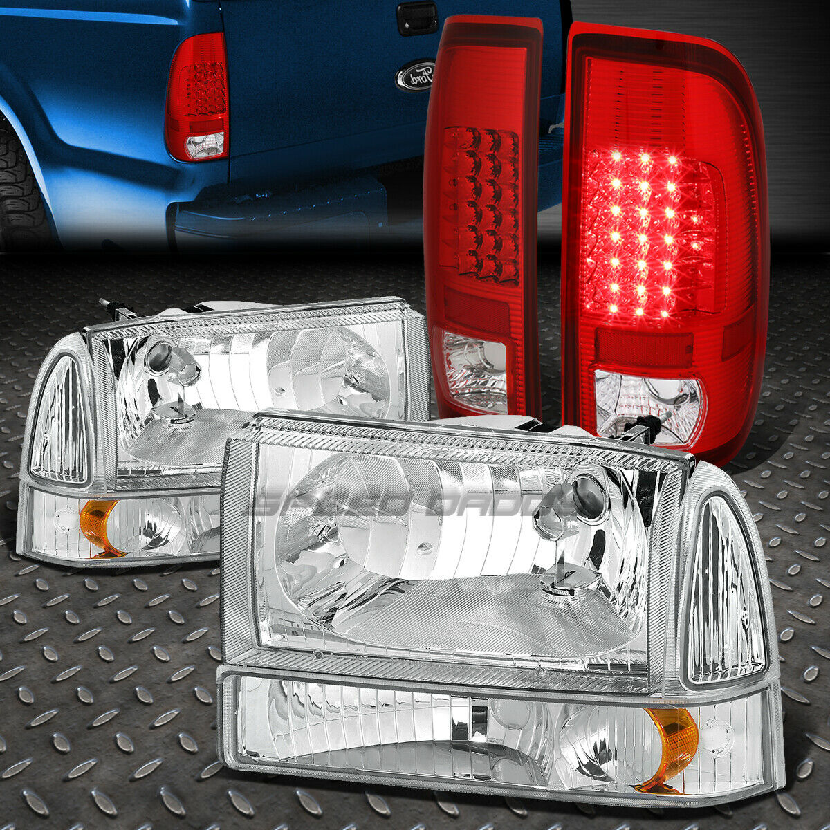 Faros, quartos traseros (led) Ford 1999-2004 F250/F350