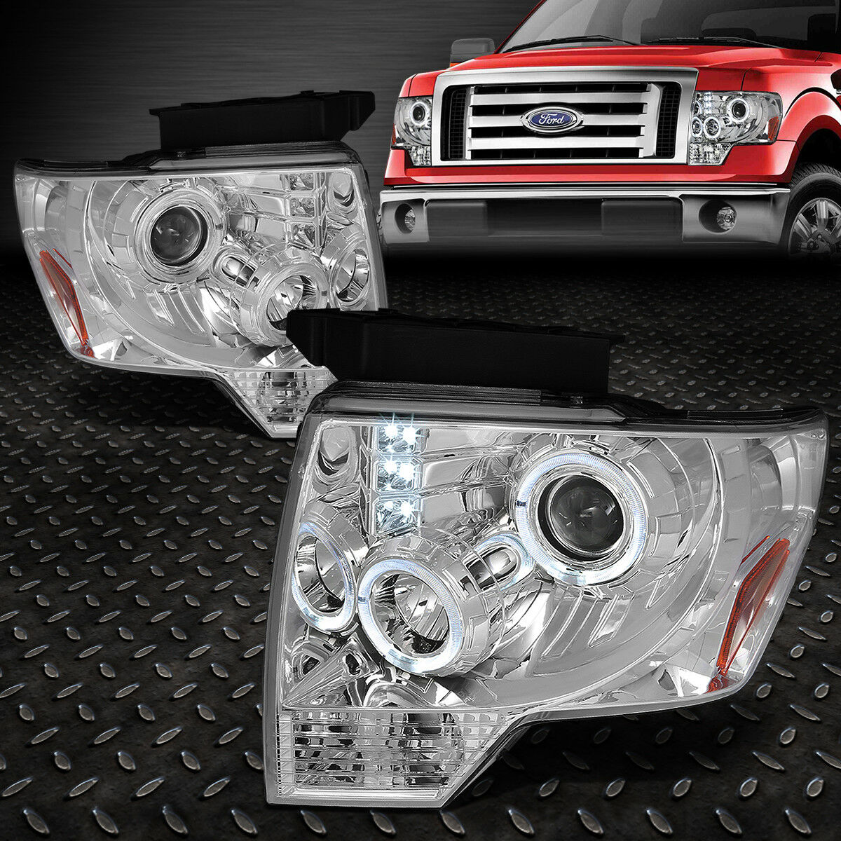 Faros Led Halo 2009-2014 Ford F150