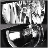 Par Faros 2011-2017 Vw Jetta Mk6 Fondo Negro Cuartos Ambar