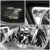 Faros Ford Focus 2012-2014 Fondo Negro Cuartos Transparente