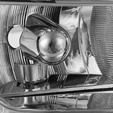 Par De Faros 1996-1999 Caravan/voyager Fondo cromo Cuartos clear