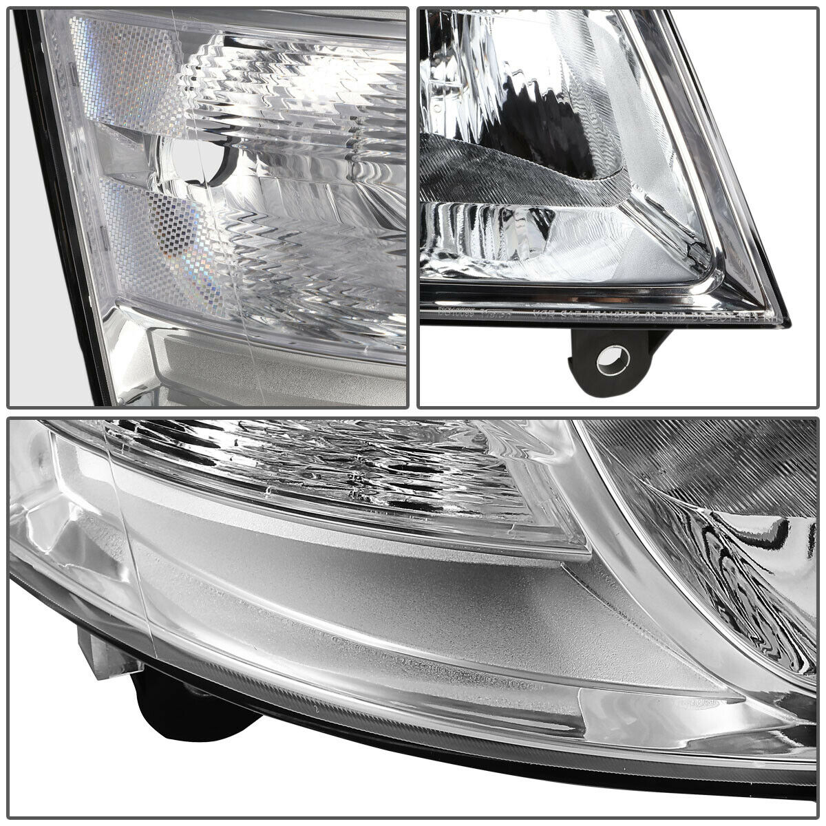 Par Faros 2008-2010 Grand Caravan Fondo cromo Cuartos clear