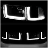 Led Faros 1994-2002 Dodge Ram Truck Carcasa humo Cuarto clear