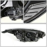 Faros Ford Focus 2012-2014 Fondo Negro Cuartos Transparente