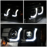 Led Faros Izq, der, 2004-2008 Ford F150 Carcasa Negro Cuarto Ambar