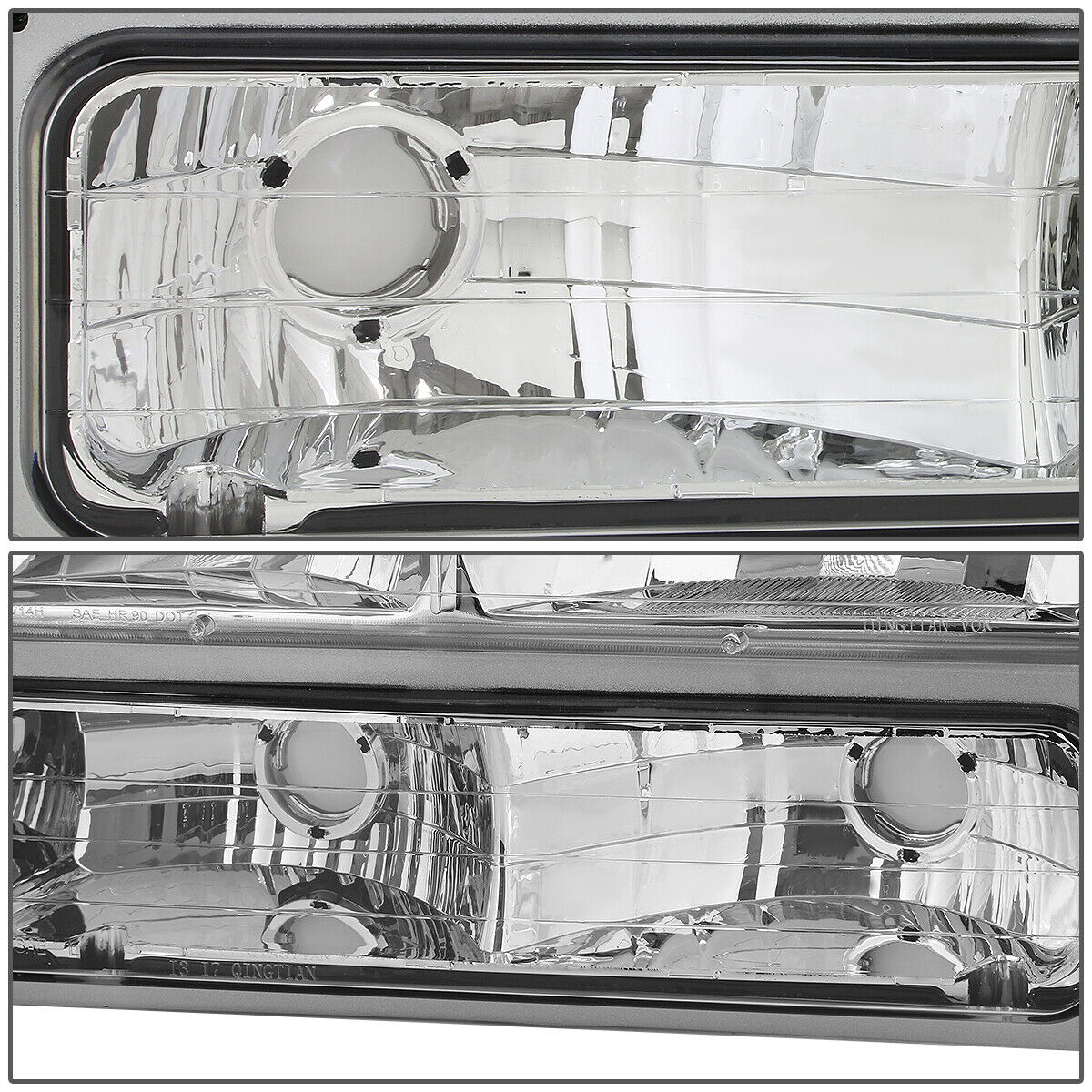 Par Faros 1994-2000 Gmc Gmt400 C10 C/k Fondo cromo Cuartos clear