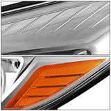 Faros Ford Focus 2012-2014 Fondo Cromo Cuartos Ambar