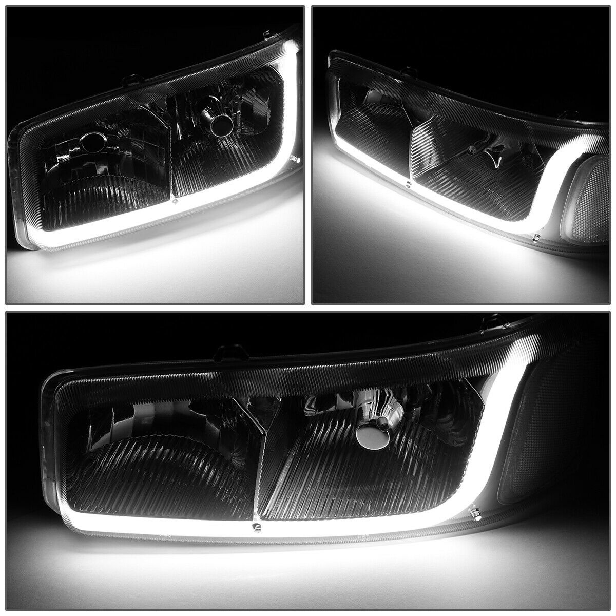 Par Led Faros Izq, der,1999-2007 Gmc/sierra/yukon Cromo-clear