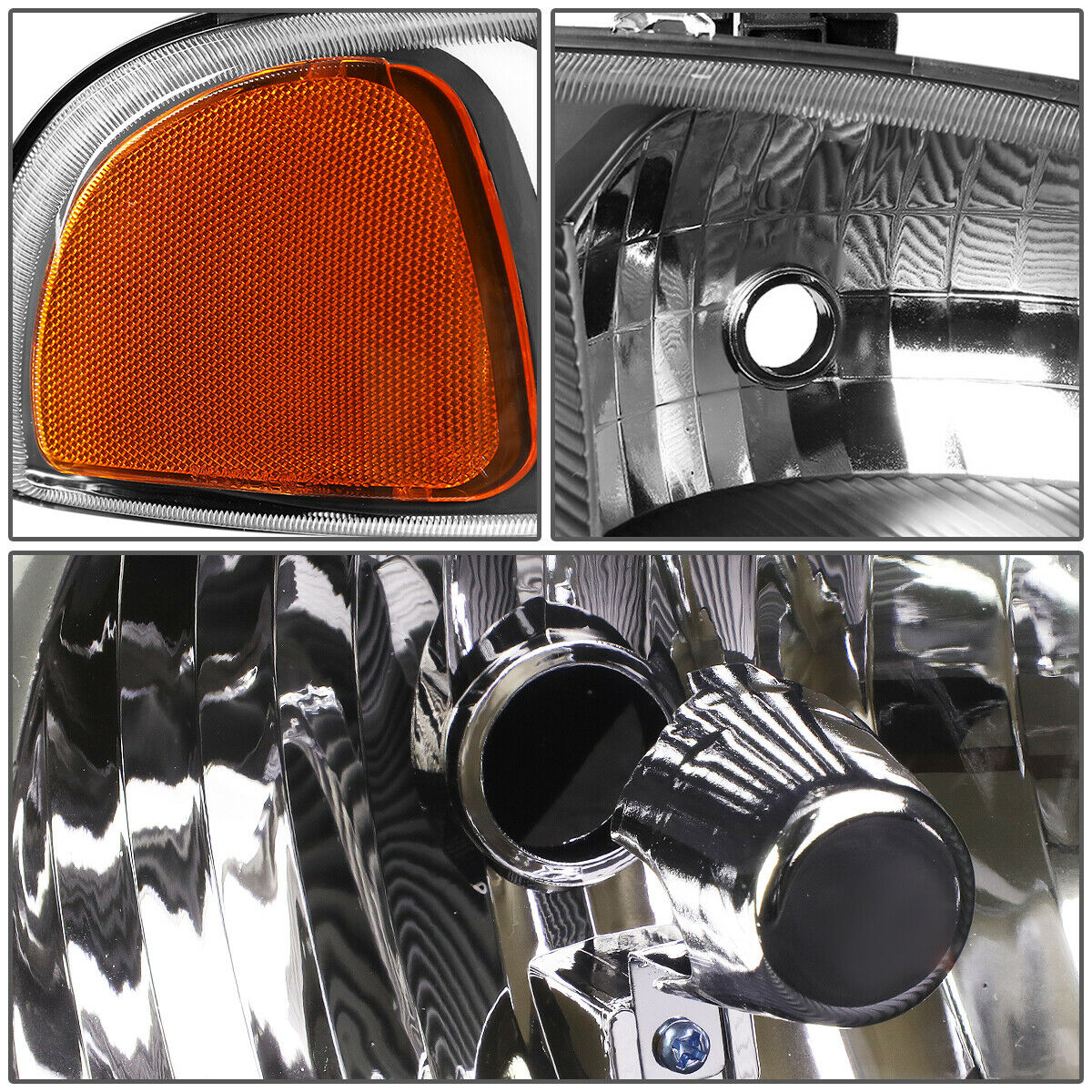 Par Faros-cuartos 2001-2007 Gmc Sierra/yukon Denali Negro-ambar