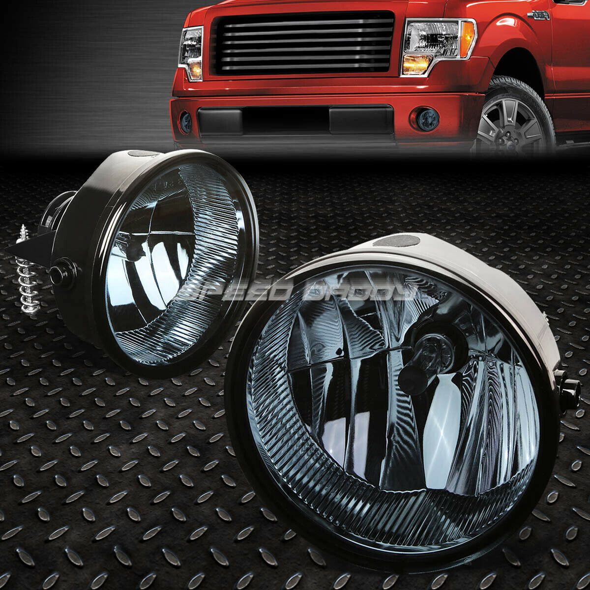 Set Faros(2), niebla(2)  Ford F150 2011-2014, color Humo, quart clear
