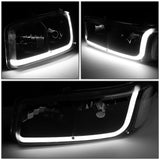 Led Faros 2001-2007 Sierra/yukon/denali Carcasa negro Cuarto clear