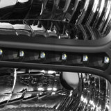 Faros Led Ford Super Duty 2005-2007 Carcasa Negro Cuartos Ambar
