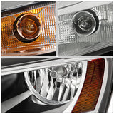 Par Faros 2011-2017 Vw Jetta Mk6 Fondo Cromo Cuartos Ambar